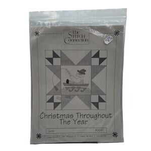 CHRISTMAS THROUGHOUT THE YEAR AUGUST BLOCK QUILT QUILTING SEWING FABRIC PATTERN